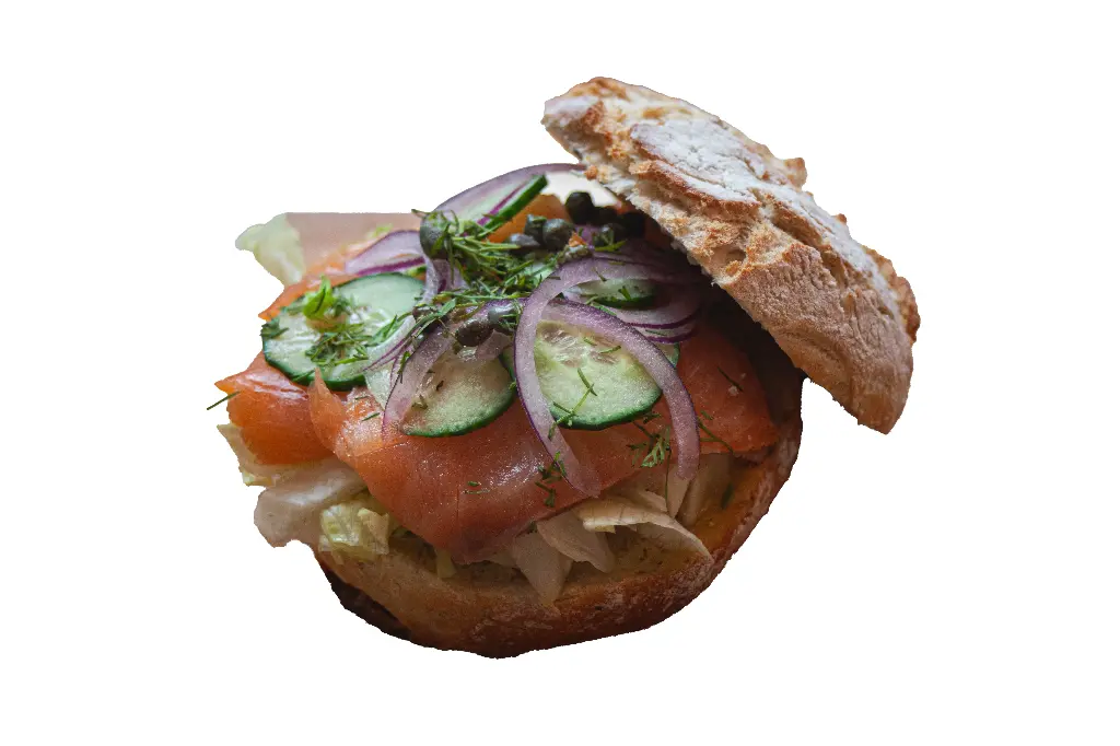 Broodje zalm (Crustico Wit)