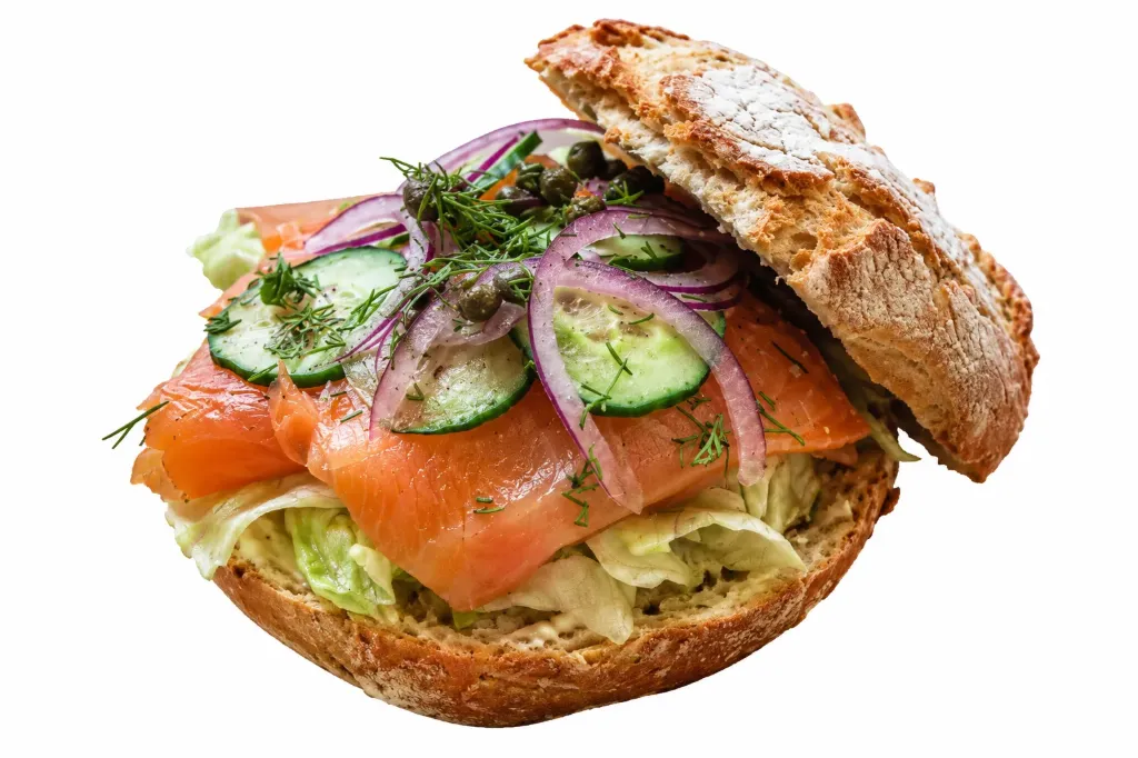 Broodje zalm (Crustico Wit)