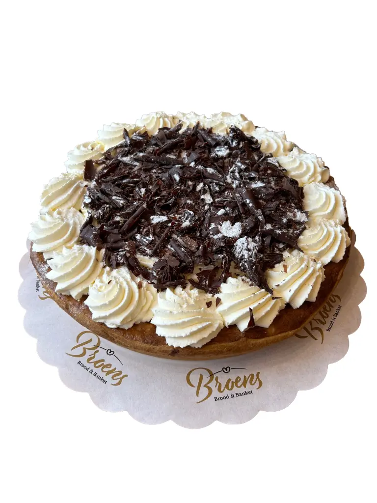 Rijstevlaai slagroom & chocolade 