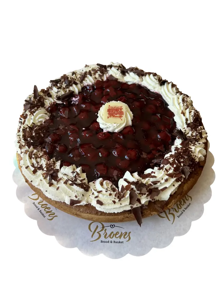 Rijstevlaai kersen slagroom 