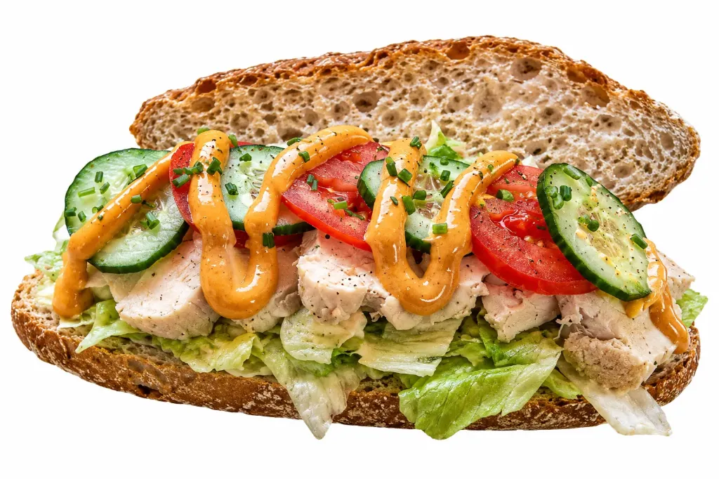 Broodje kip andalouse (Crustico Wit)