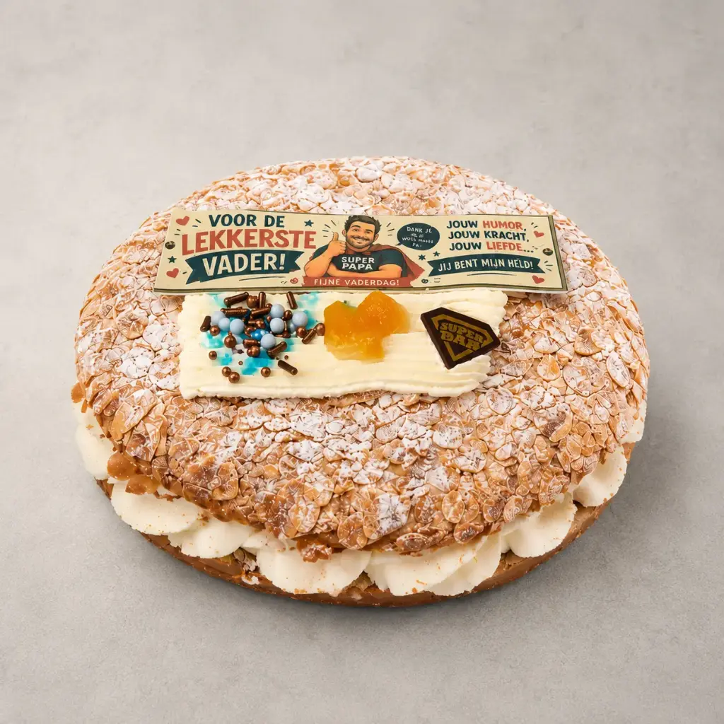 Bienenstich perzik (Vaderdag-actie; alleen vrij. & za.!)